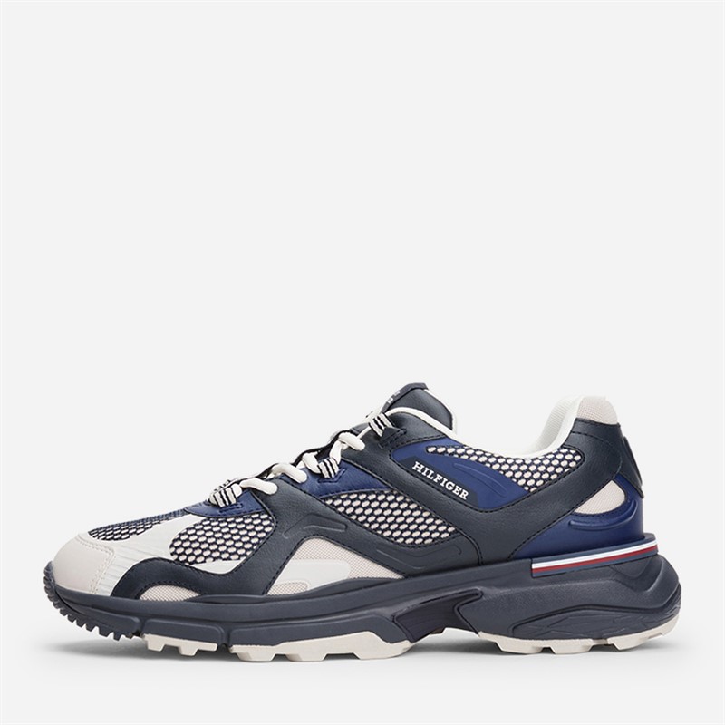 Tommy Hilfiger Mens Runner Tech Trainers Desert Sky
