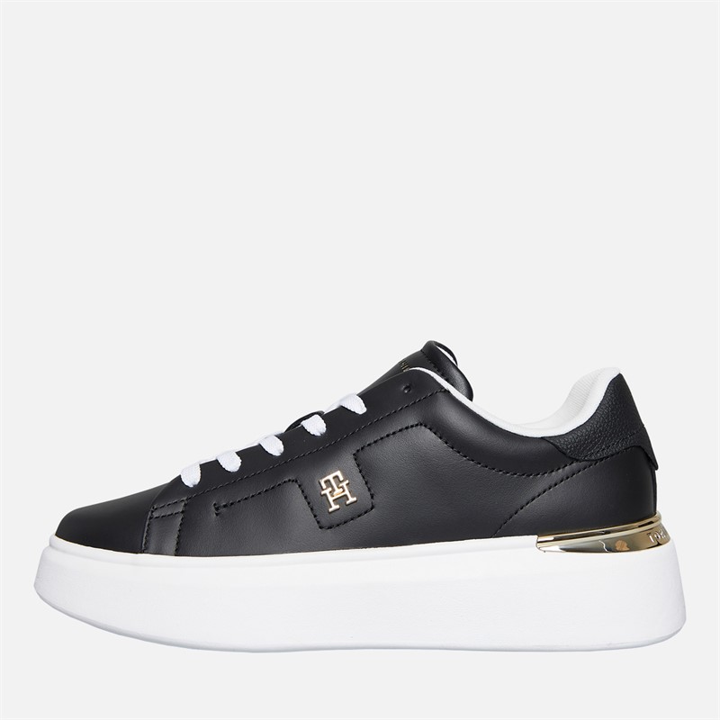 Tommy Hilfiger Womens Court Trainers Black
