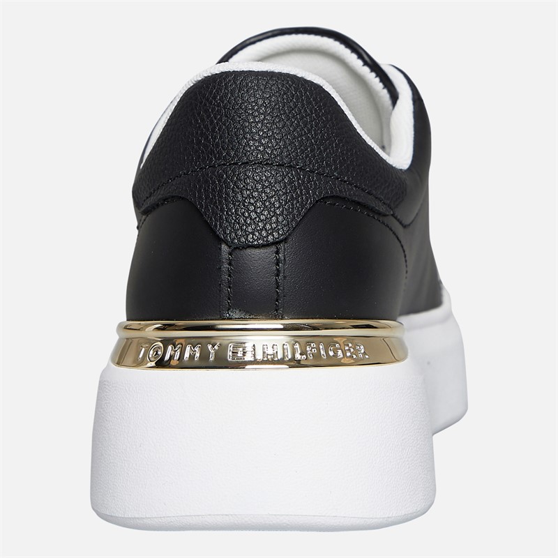 Tommy Hilfiger Womens Court Trainers Black