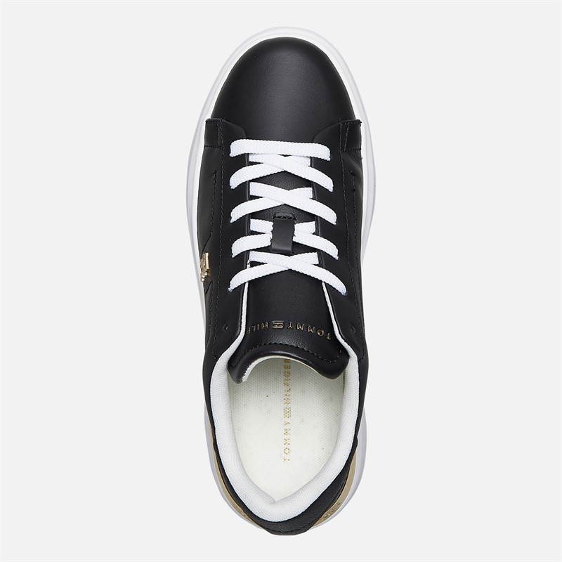 Tommy Hilfiger Womens Court Trainers Black