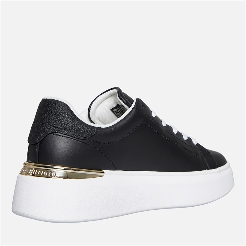 Tommy Hilfiger Womens Court Trainers Black