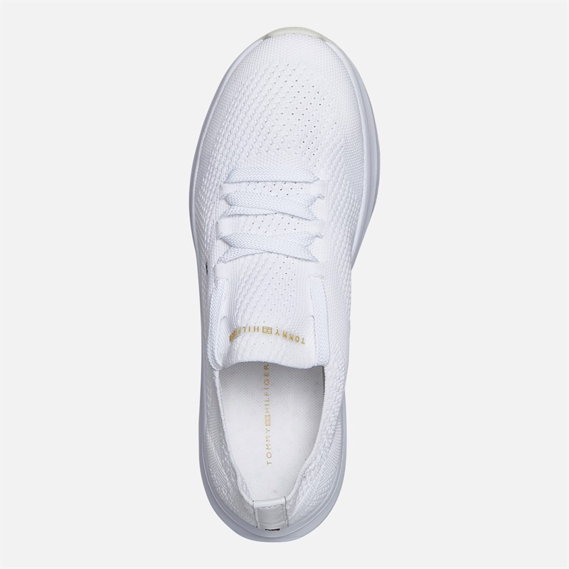 Tommy Hilfiger Womens Knit Runner Trainers White