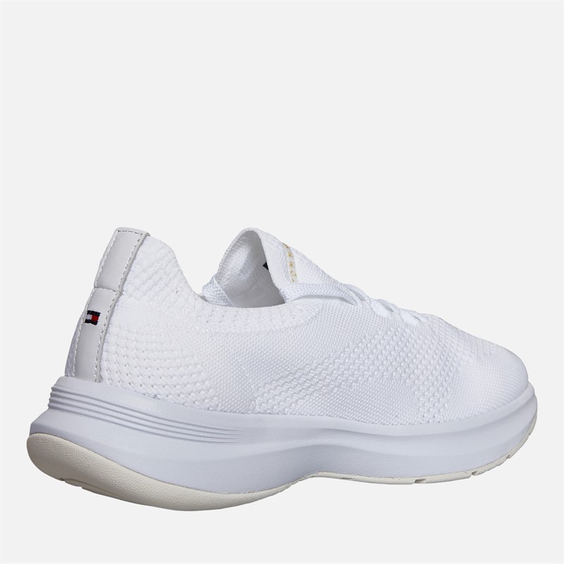 Tommy Hilfiger Womens Knit Runner Trainers White