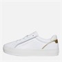Tommy Hilfiger Womens Essential Vulc Trainers White/Gold