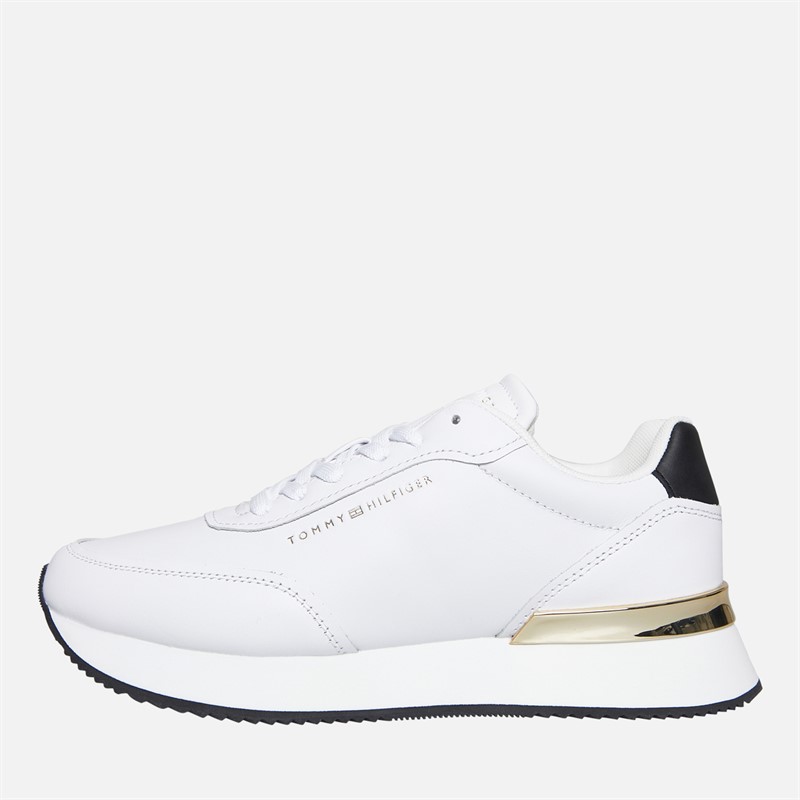 Tommy Hilfiger Womens Chic Fashion Runner Trainers White/Black