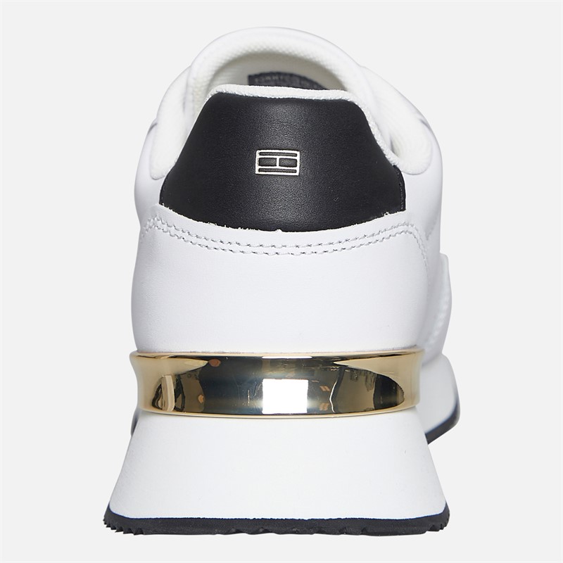 Tommy Hilfiger Womens Chic Fashion Runner Trainers White/Black