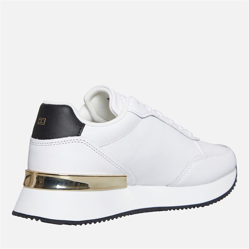 Tommy Hilfiger Womens Chic Fashion Runner Trainers White/Black