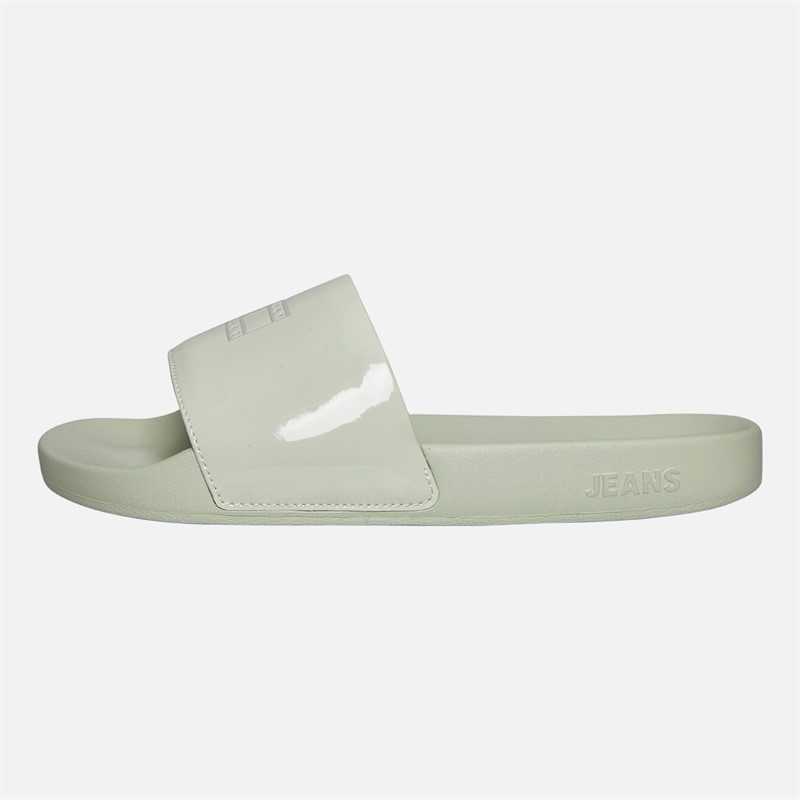 Tommy Hilfiger Womens Flag Pool Sliders Misty Sage