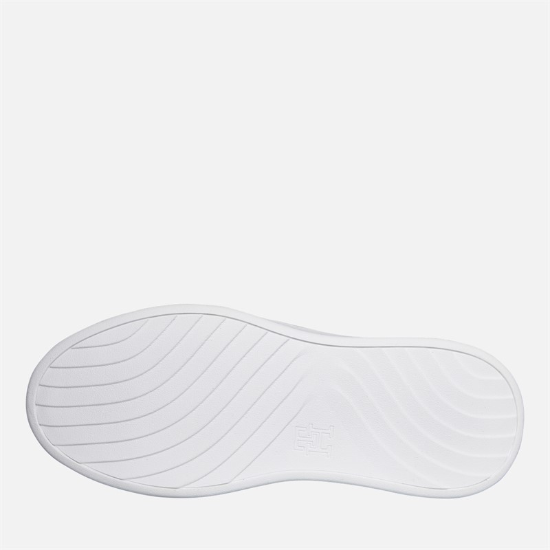 Tommy Hilfiger Womens Court Trainers White/Pale Orange