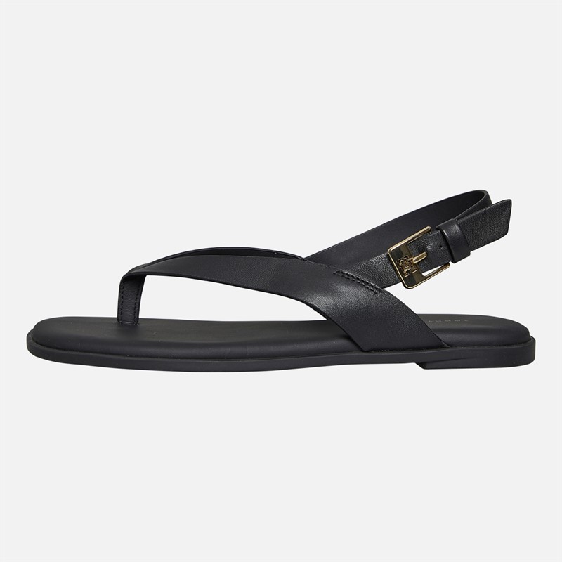 Tommy Hilfiger Womens Colour Block Ankle Strap Sandals Black