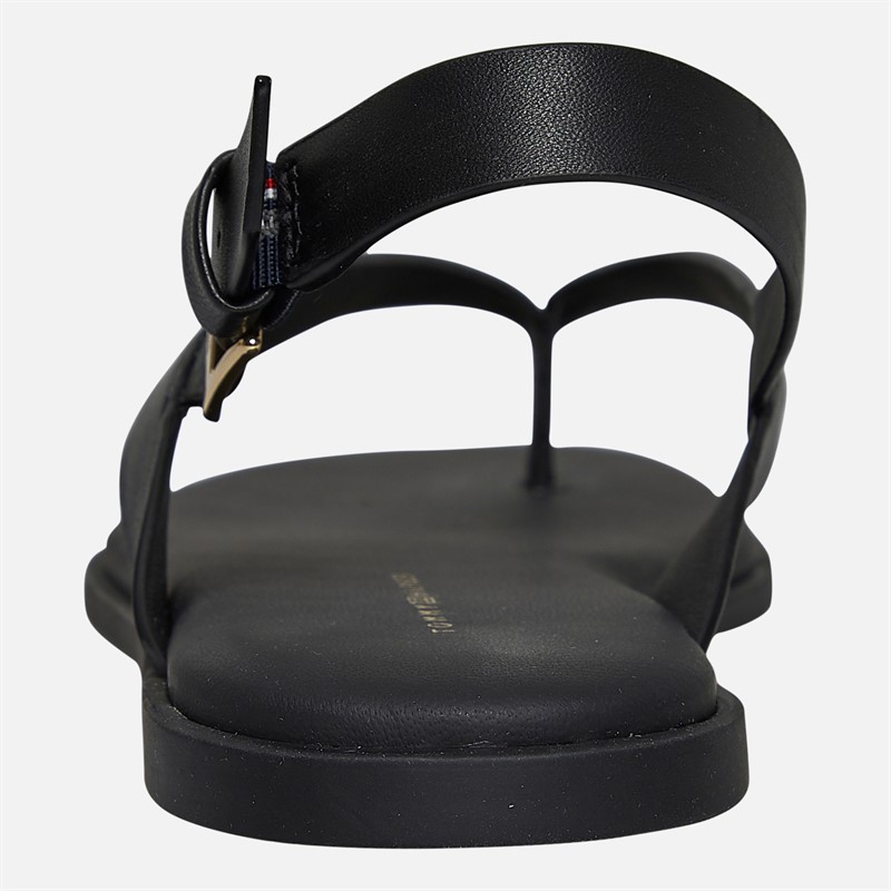 Tommy Hilfiger Womens Colour Block Ankle Strap Sandals Black