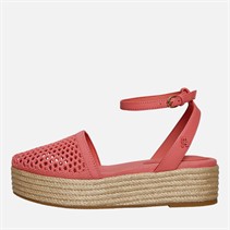 Tommy Hilfiger Womens Mesh Ankle Strap Sandals Washed Cherry