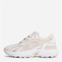Tommy Hilfiger Womens Rugged Runner Trainers Newsprint/Light Grey