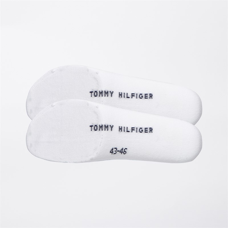 Tommy Hilfiger Mens Breton Strip Two Pack Socks White