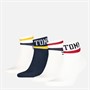 Tommy Hilfiger Four Pack Ecom Quarter Socks White/Navy White / Navy