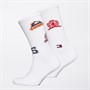 Tommy Hilfiger Mens Two Pack Patch Socks White