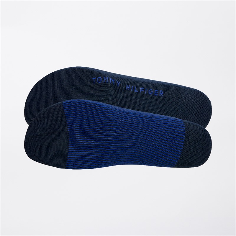 Tommy Hilfiger Mens Irregular Herringbone Two Pack Socks Navy