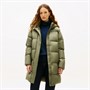 Tommy Hilfiger Womens Modern Down Coat Utility Olive