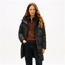 Tommy Hilfiger Womens Modern Down Coat Black