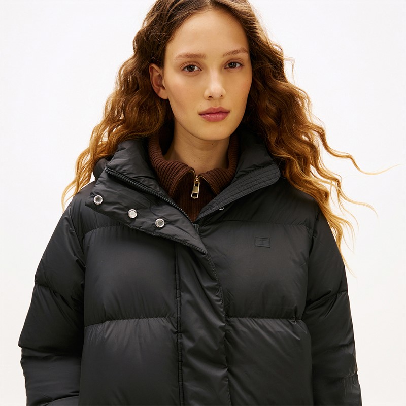 Tommy Hilfiger Womens Modern Down Coat Black