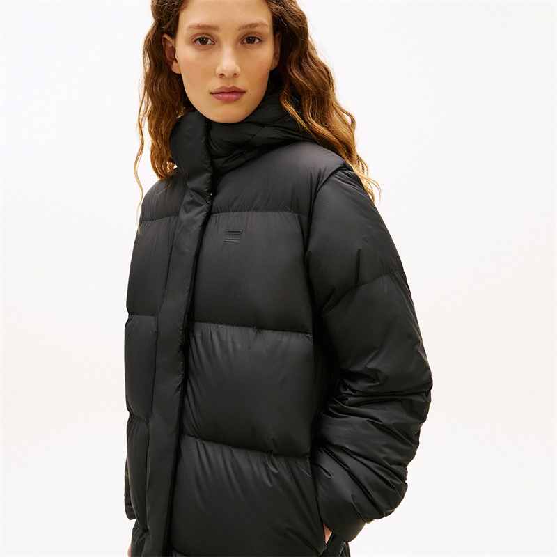 Tommy Hilfiger Womens Modern Down Coat Black