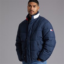 Tommy Hilfiger Mens Dna Collar Puffer Coat Dark Night Navy