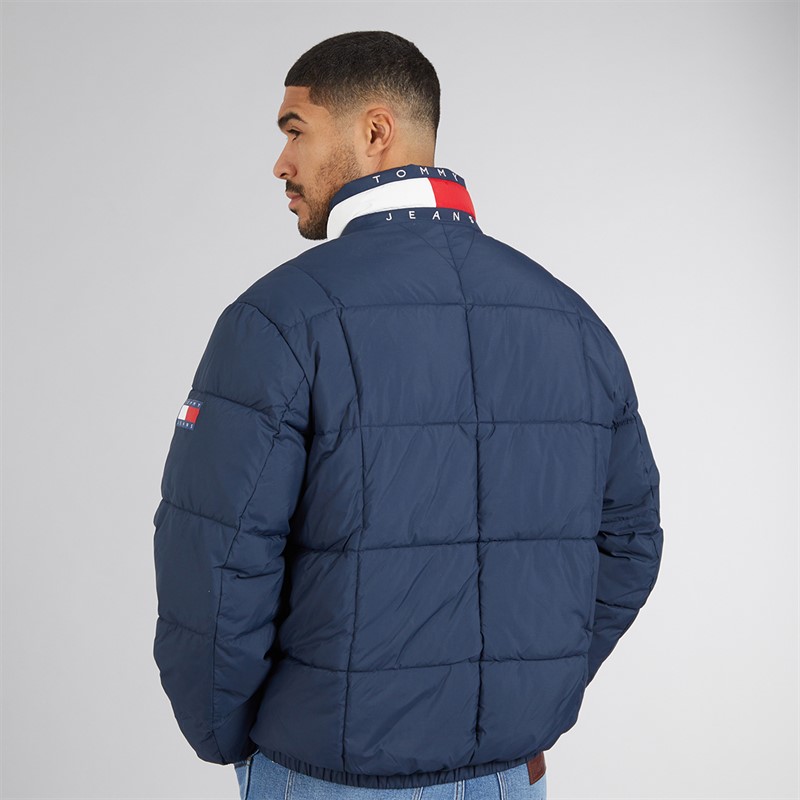 Tommy Hilfiger Mens Dna Collar Puffer Coat Dark Night Navy