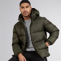 Tommy Hilfiger Mens Essential Down Coat Pewter Green