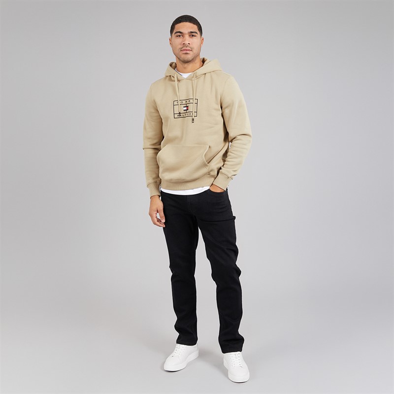 Tommy Hilfiger Mens Graphic Hoodie Surplus Khaki