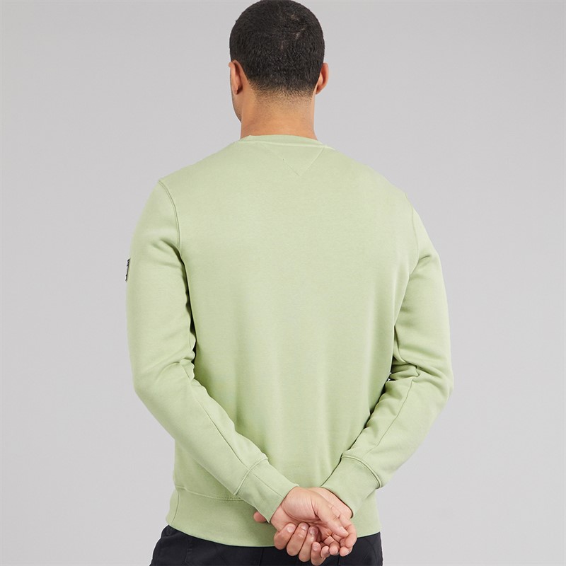 Tommy Hilfiger Mens Sleeve Badge Sweatshirt Earth Sage