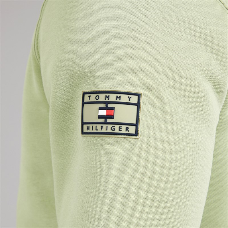 Tommy Hilfiger Mens Sleeve Badge Sweatshirt Earth Sage