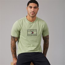 Tommy Hilfiger Mens Graphic T-Shirt Earth Sage