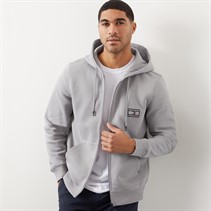 Tommy Hilfiger Mens Zip Up Hoodie Solar Grey