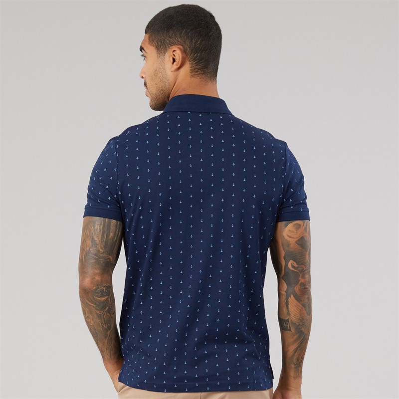 Tommy Hilfiger Mens Interlock Polo Shirt Carbon Navy
