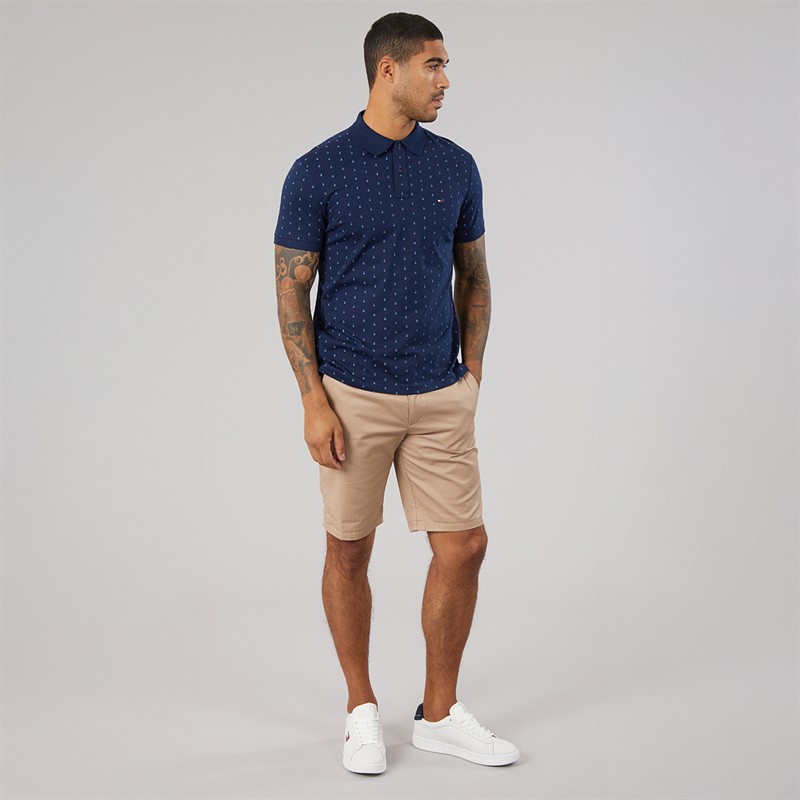 Tommy Hilfiger Mens Interlock Polo Shirt Carbon Navy