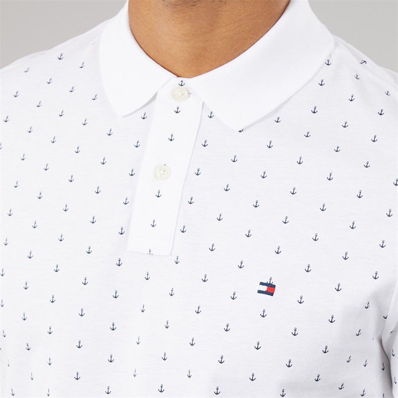 Tommy Hilfiger Mens Interlock Polo Shirt White