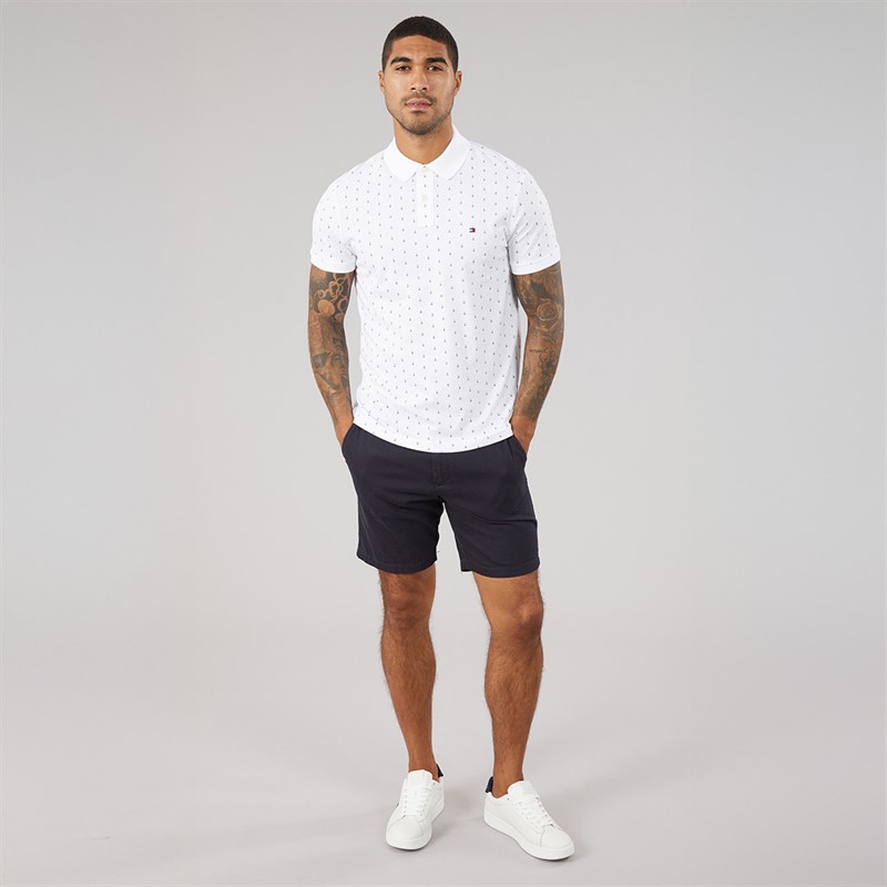 Tommy Hilfiger Mens Interlock Polo Shirt White