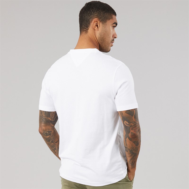 Tommy Hilfiger Mens Essential V-Neck T-Shirt White