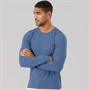 Tommy Hilfiger Mens Stretch Slim Long Sleeve T-Shirt Aegean Sea