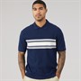 Tommy Hilfiger Mens Placed Breton Polo Shirt Carbon Navy