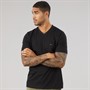 Tommy Hilfiger Mens Essential V-Neck T-Shirt Black