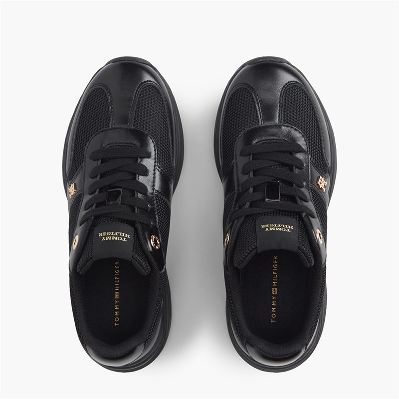 Tommy Hilfiger Womens Modern Runner Trainers Black