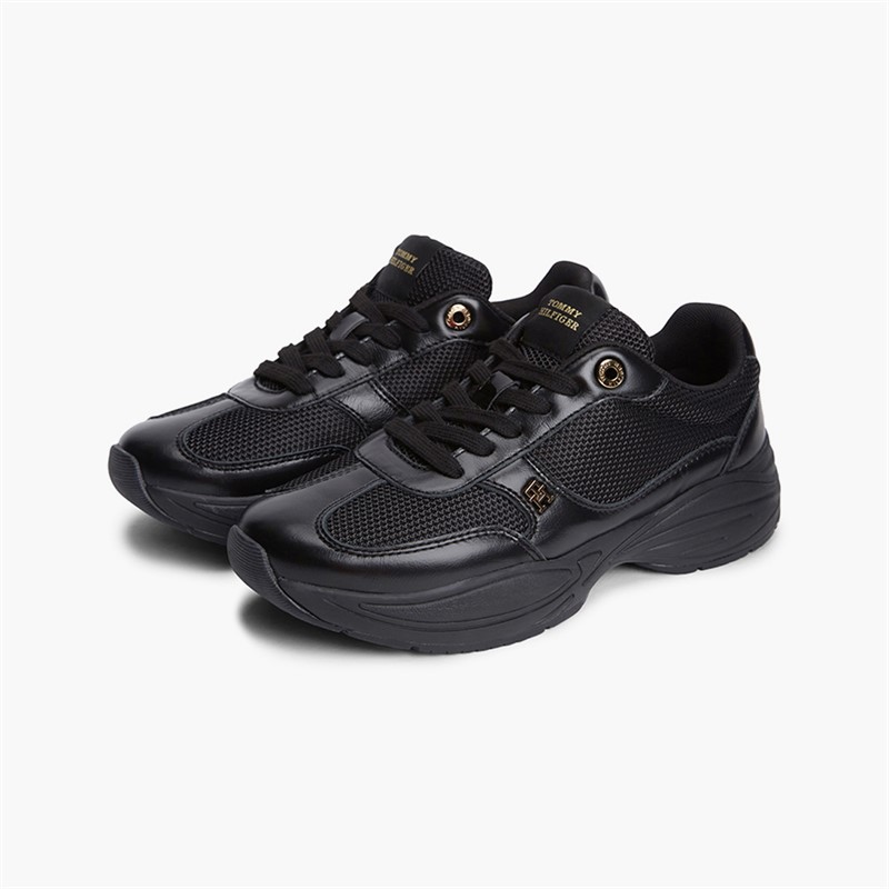Tommy Hilfiger Womens Modern Runner Trainers Black