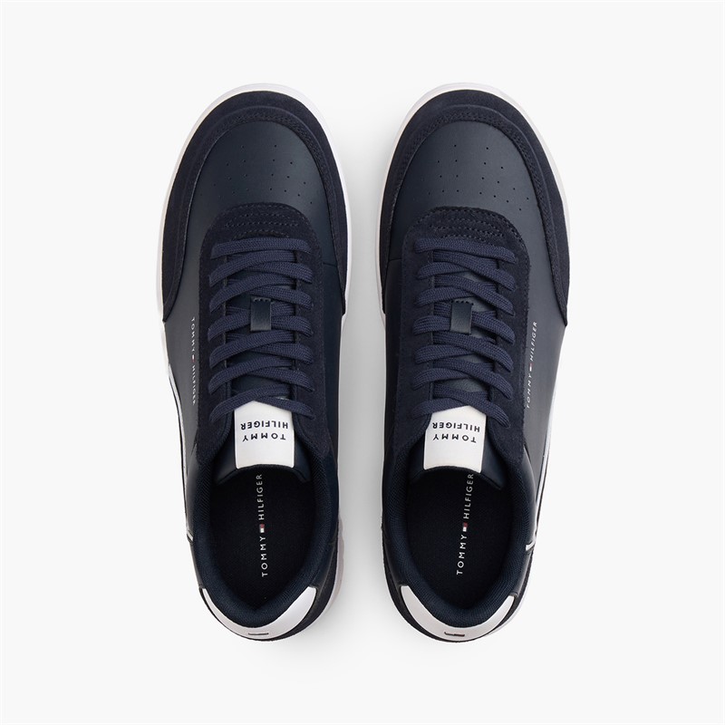 Tommy Hilfiger Mens Basket Core Trainers Desert Sky/Universal Grey