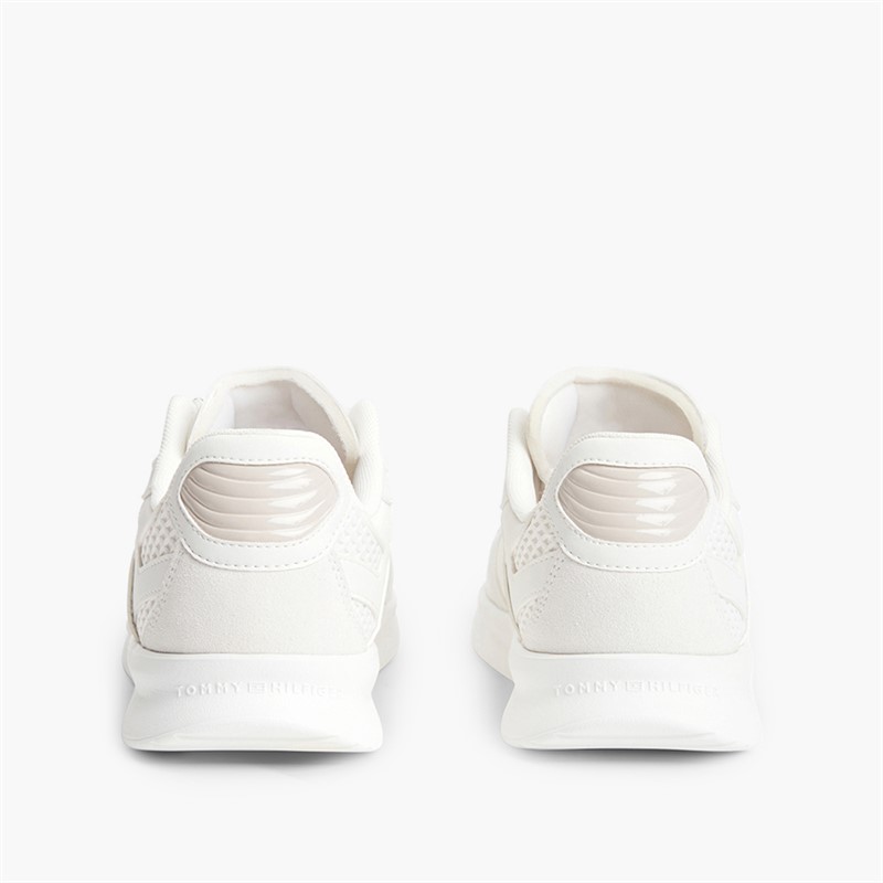 Tommy Hilfiger Mens Lightweight Runner Trainers Ecru