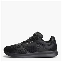 Tommy Hilfiger Mens Lightweight Runner Trainers Black