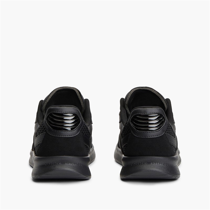 Tommy Hilfiger Mens Lightweight Runner Trainers Black
