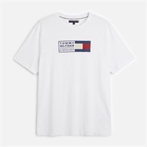 Tommy Hilfiger Mens Plus Brand Love T-Shirt White