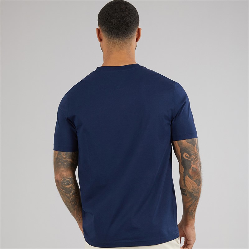 Tommy Hilfiger Mens Script Monogram T-Shirt Carbon Navy