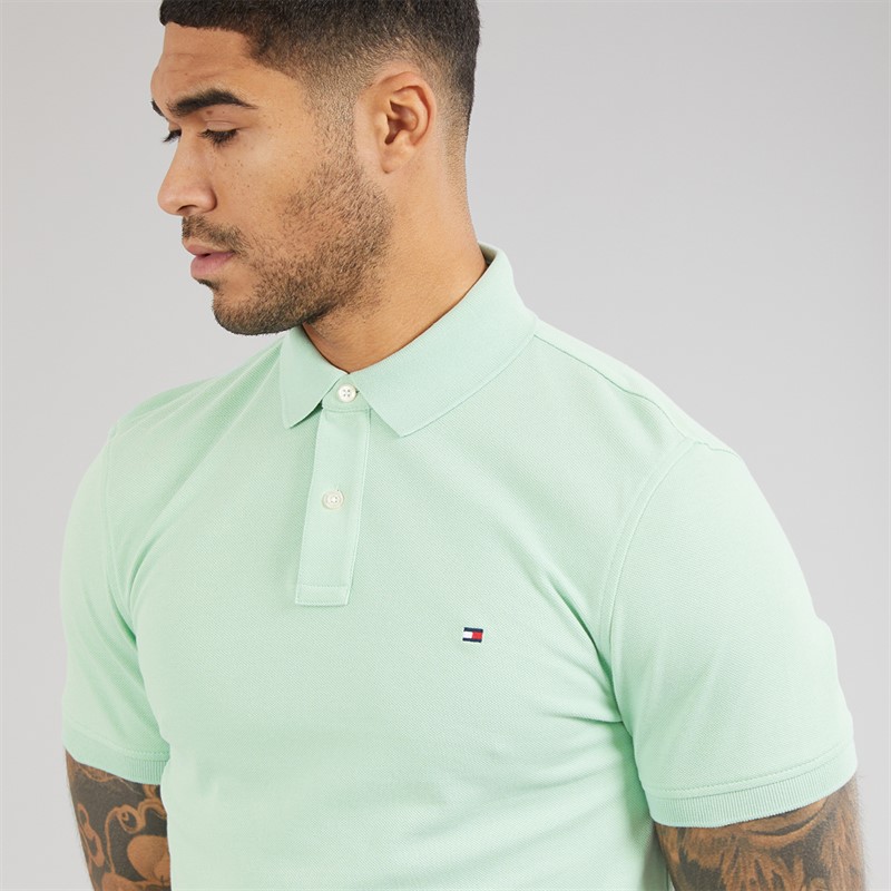 Tommy Hilfiger Mens 1985 Regular Polo Shirt Crushed Mint